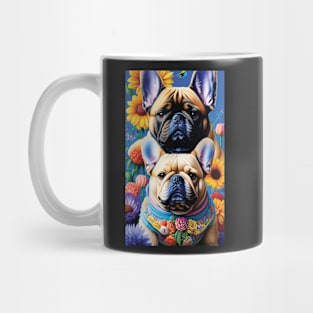 Flower Double Frenchies Mug